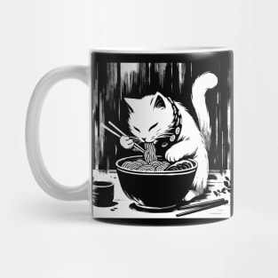 Electric Guitar Cat Rock Music Japan Style Funny Cat Mug